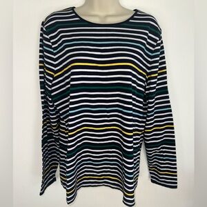 Talbots Striped Cotton Top size XL